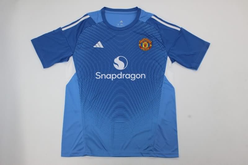 AAA(Thailand) Manchester United 25/26 Goalkeeper Blue Soccer Jersey