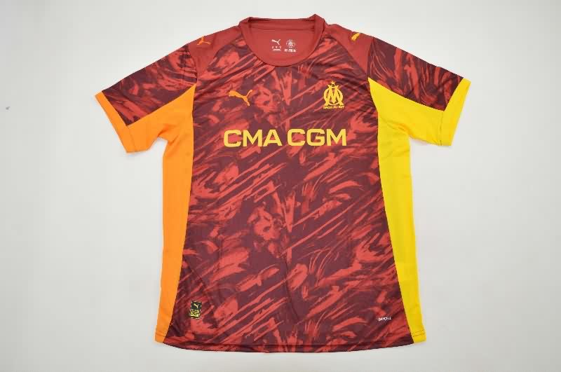 AAA(Thailand) Marseilles 25/26 Goalkeeper Red Soccer Jersey