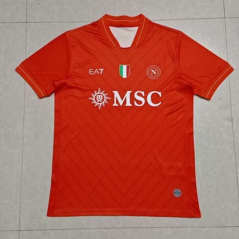 AAA(Thailand) Napoli 25/26 Goalkeeper Red Soccer Jersey