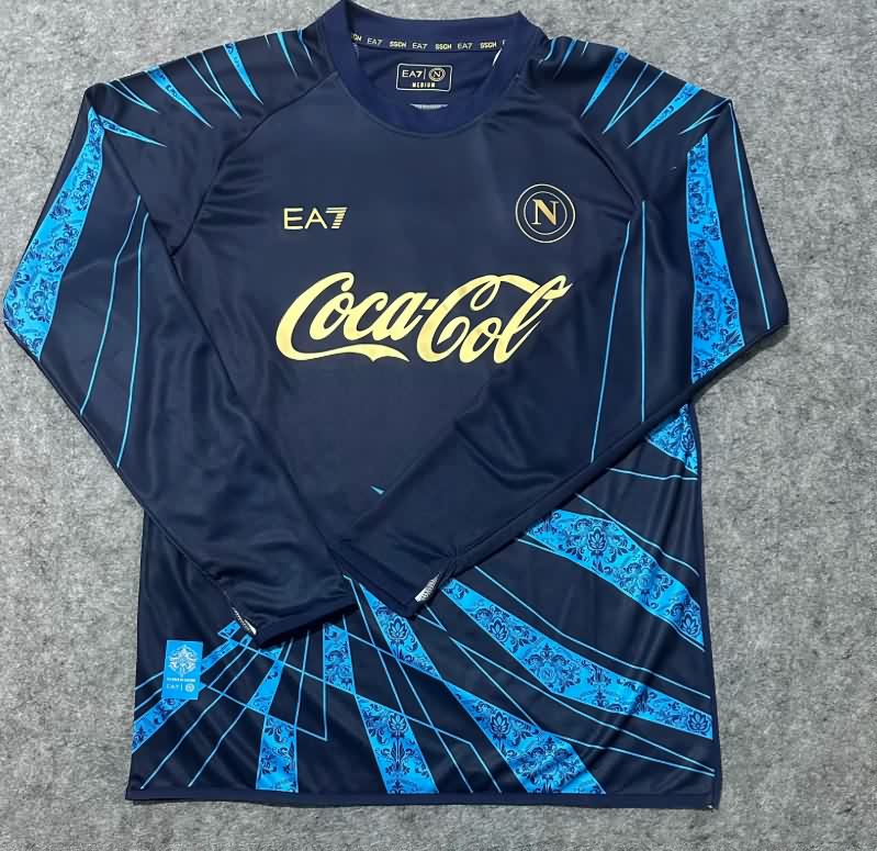 AAA(Thailand) Napoli 25/26 Training Long Sleeve Soccer Jersey 02