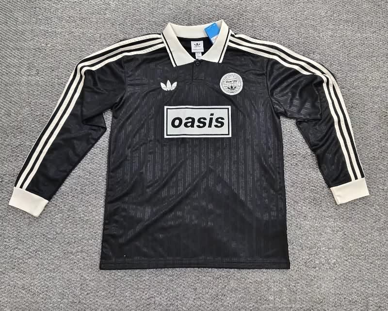 AAA(Thailand) Oasis 2025 Black Long Sleeve Soccer Jersey