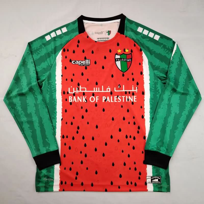 AAA(Thailand) Palestino 2025 Third Long Sleeve Soccer Jersey