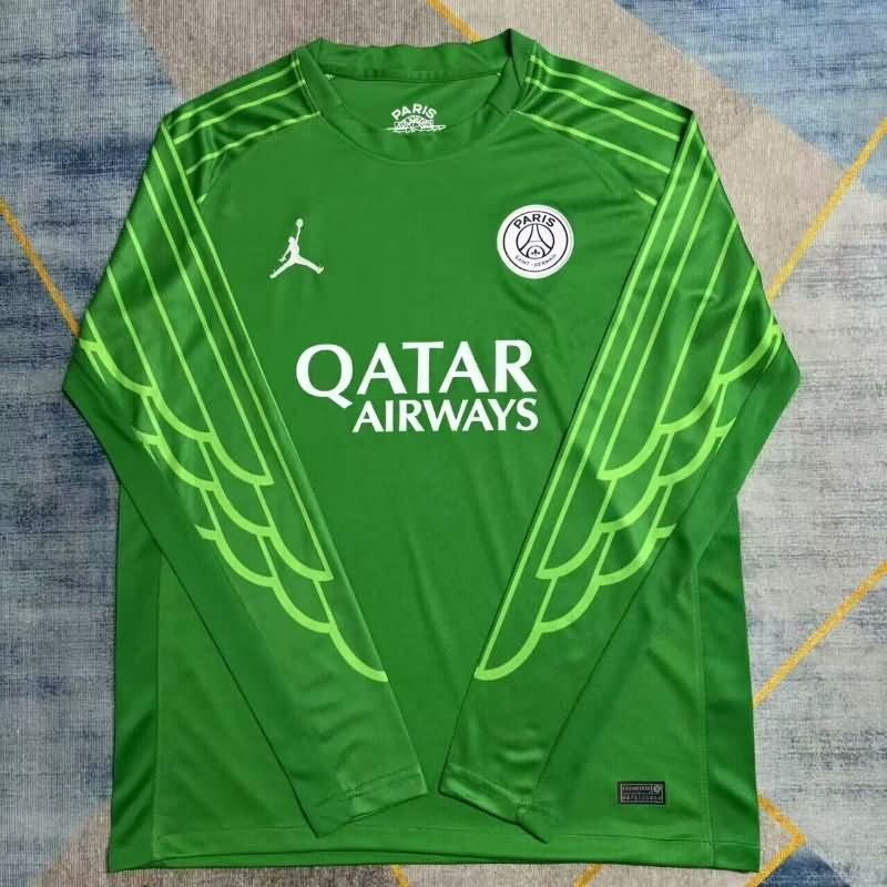 AAA(Thailand) Paris St German 25/26 Goalkeeper Green Long Sleeve Soccer Jersey