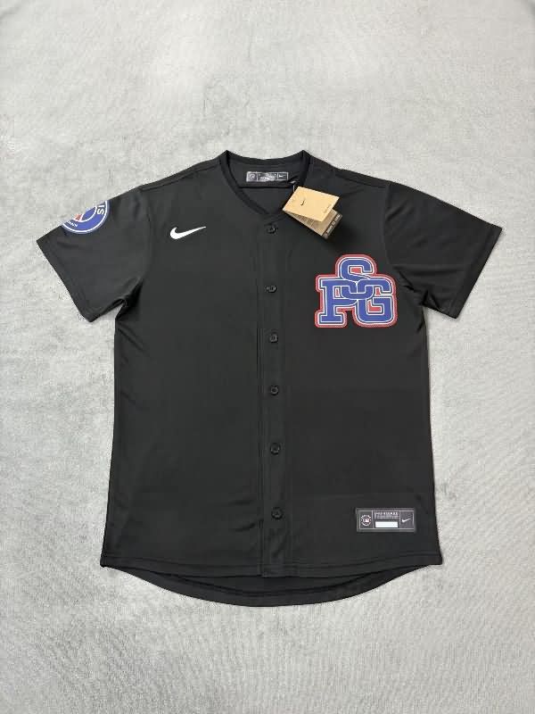 AAA(Thailand) Paris St German 25/26 Black Baseball Jersey