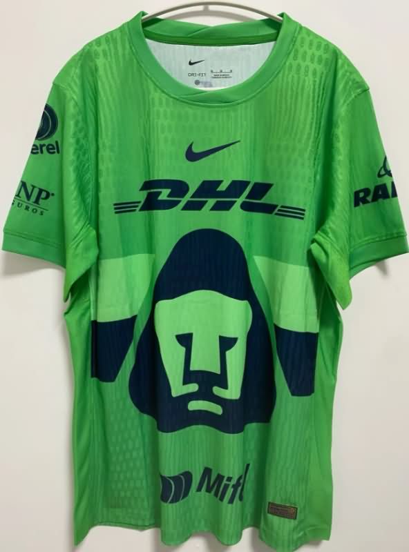AAA(Thailand) Pumas UNAM 25/26 Goalkeeper Green Soccer Jersey (Player)