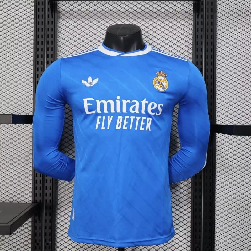 AAA(Thailand) Real Madrid 25/26 Third Long Sleeve Soccer Jersey (Player) Leaked