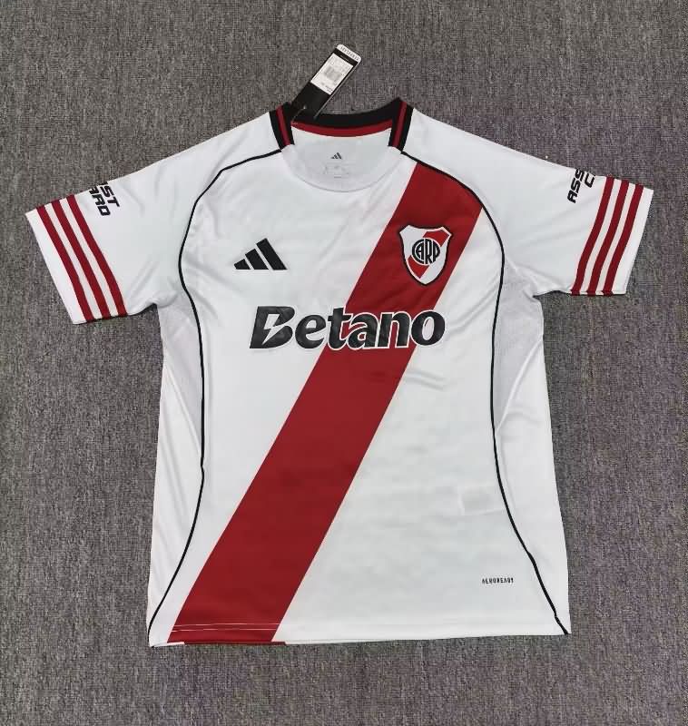 AAA(Thailand) River Plate 2025 Home Soccer Jersey With Sponsor