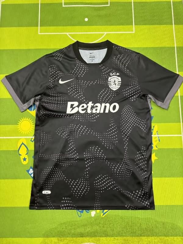 AAA(Thailand) Sporting Lisbon 25/26 Black Soccer Jersey