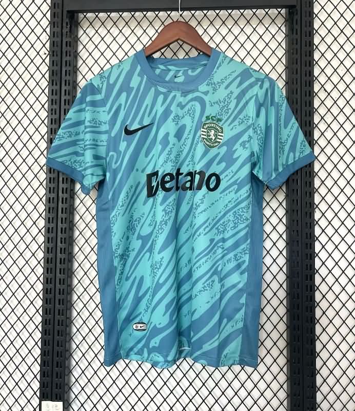 AAA(Thailand) Sporting Lisbon 25/26 Goalkeeper Blue Soccer Jersey