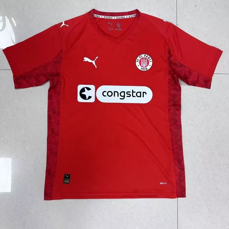 AAA(Thailand) St Pauli 25/26 Red Soccer Jersey
