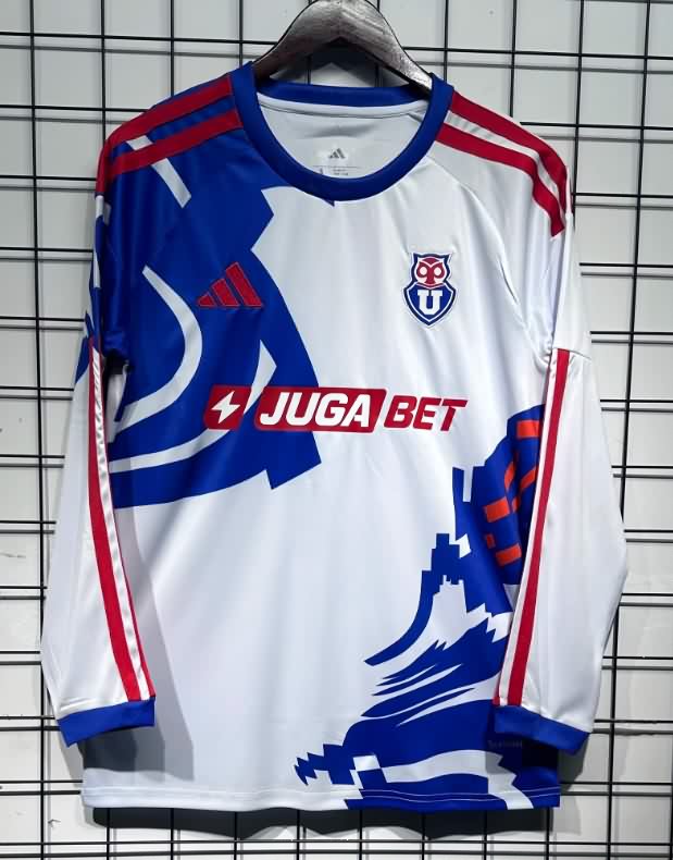 AAA(Thailand) Universidad Chile 2026 Away Long Sleeve Soccer Jersey AAA(Thailand) Universidad Chile 2026 Away Long Sleeve Soccer Jersey