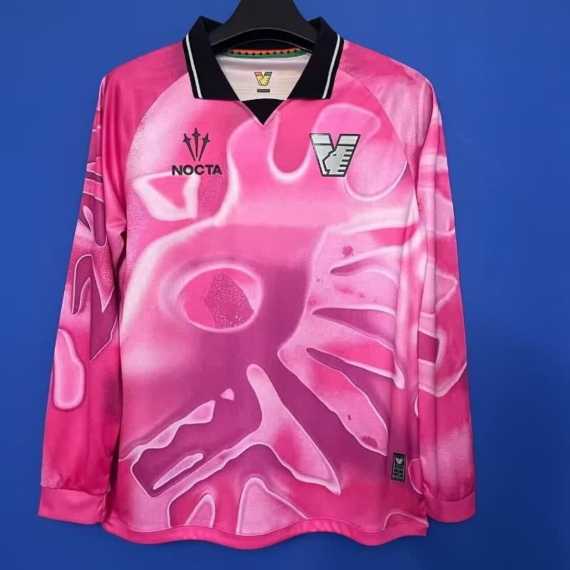 AAA(Thailand) Venezia 25/26 Goalkeeper Pink Long Sleeve Soccer Jersey