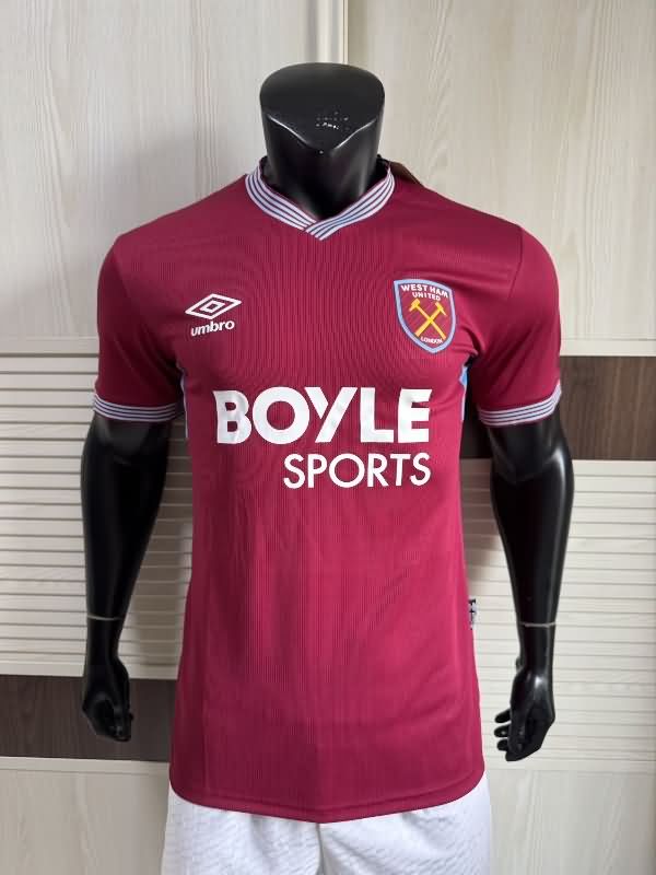 AAA(Thailand) West Ham 25/26 Home Soccer Jersey (Player)