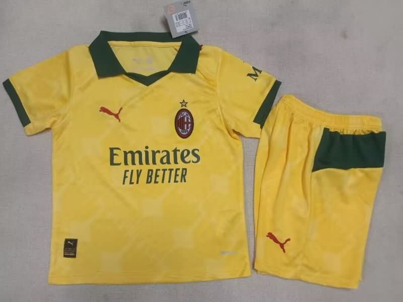 AC Milan 25/26 Kids Third Soccer Jersey And Shorts