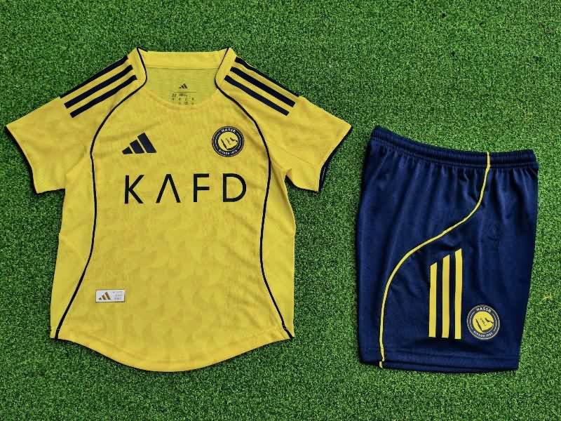 Al Nassr FC 25/26 Kids Home Soccer Jersey And Shorts (Player)