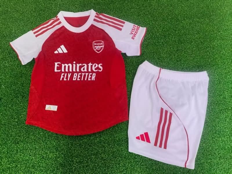 Arsenal 25/26 Kids Home Soccer Jersey And Shorts (Player)