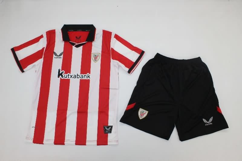 Athletic Bilbao 25/26 Kids Home Soccer Jersey And Shorts