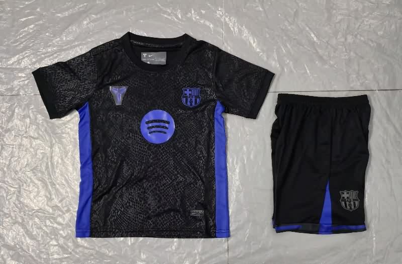 Barcelona 25/26 Kids Special Soccer Jersey And Shorts 05