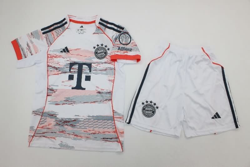 Bayern Munich 25/26 Kids Away Soccer Jersey And Shorts