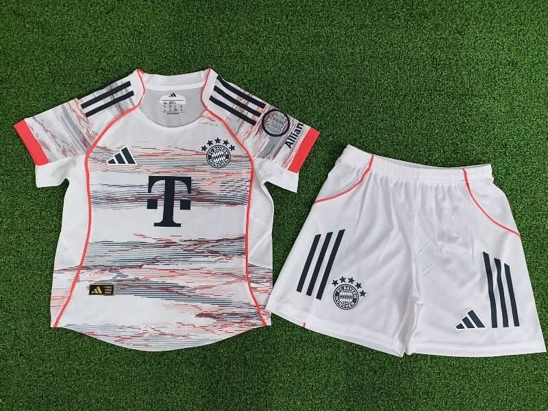 Bayern Munich 25/26 Kids Away Soccer Jersey And Shorts (Player)