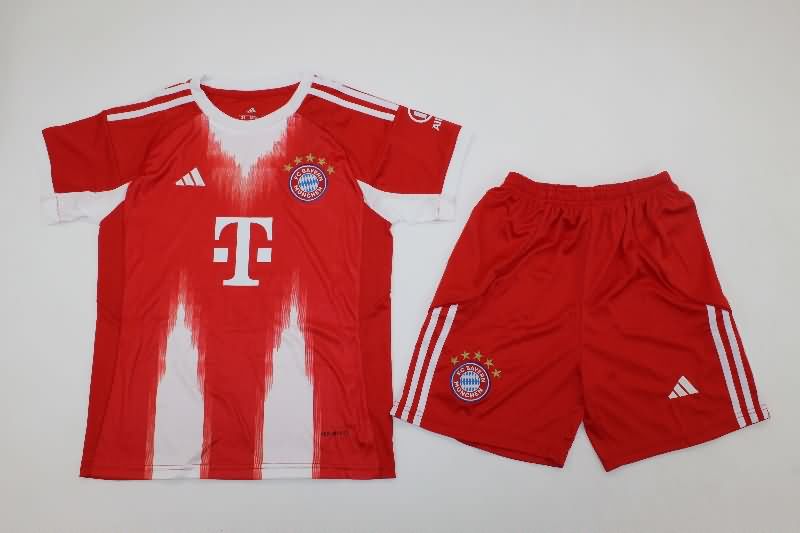 Bayern Munich 25/26 Kids Home Soccer Jersey And Shorts