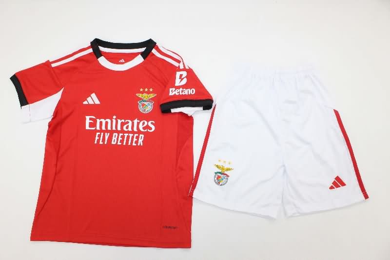 Benfica 25/26 Kids Home Soccer Jersey And Shorts