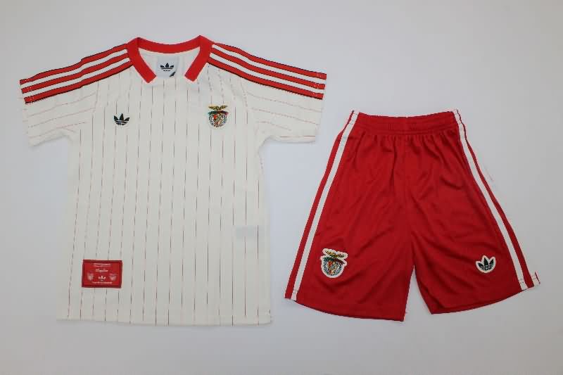 Benfica 25/26 Kids Yellow Soccer Jersey And Shorts