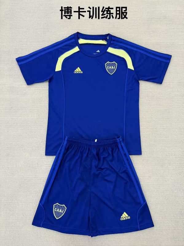 Boca Juniors 25/26 Kids Training Soccer Jersey And Shorts