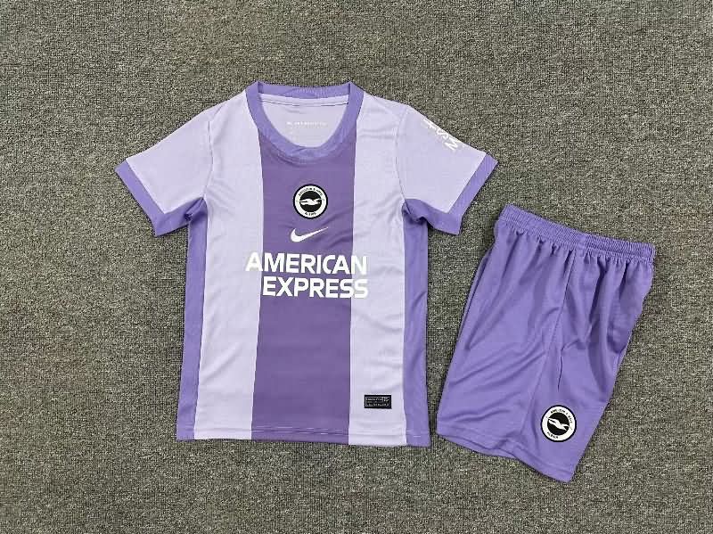 Brighton 25/26 Kids Away Soccer Jersey And Shorts