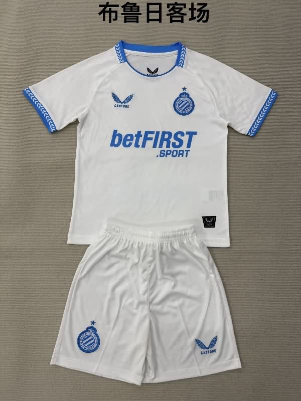 Brugge 25/26 Kids Away Soccer Jersey And Shorts