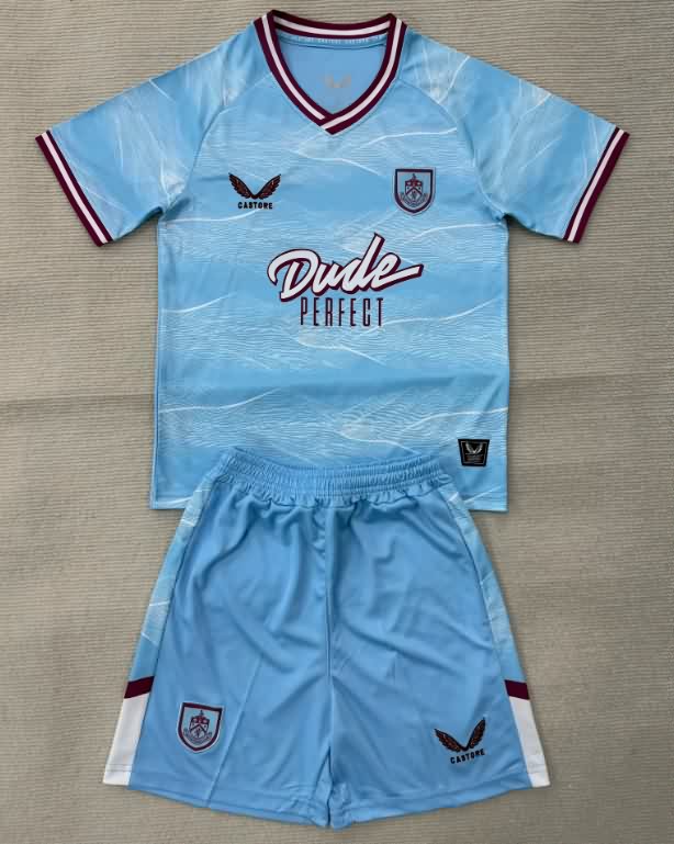 Burnley 25/26 Kids Away Soccer Jersey And Shorts