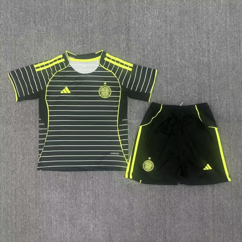 Celtic 25/26 Kids Away Soccer Jersey And Shorts
