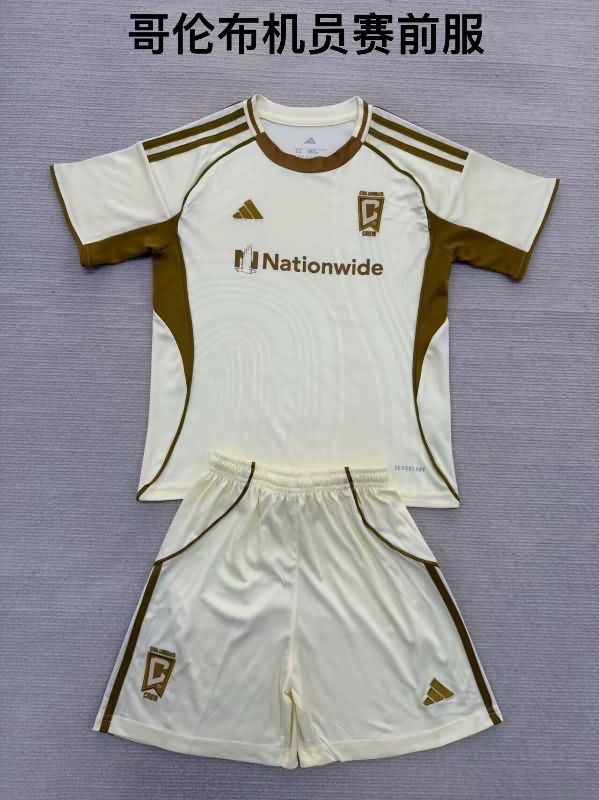 Columbus Crew 2025 Kids Training Soccer Jersey And Shorts