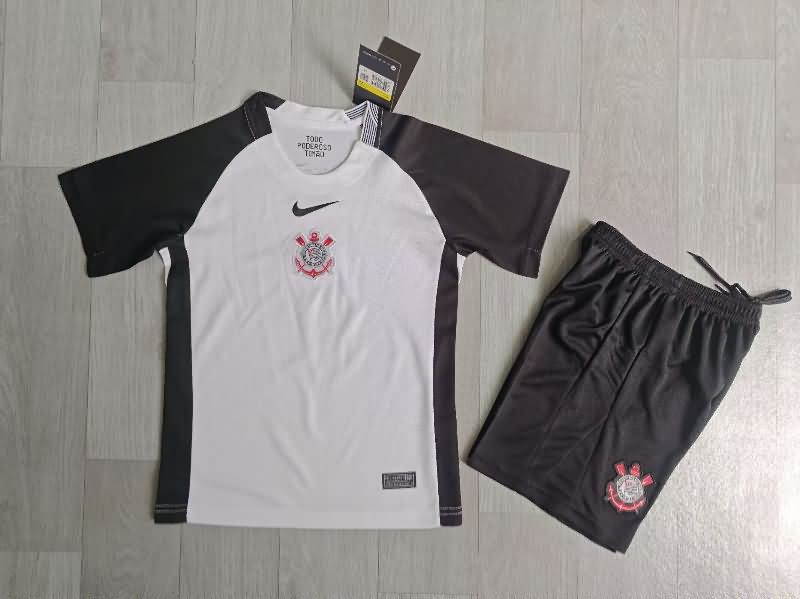 Corinthians 2025 Kids Home Soccer Jersey And Shorts