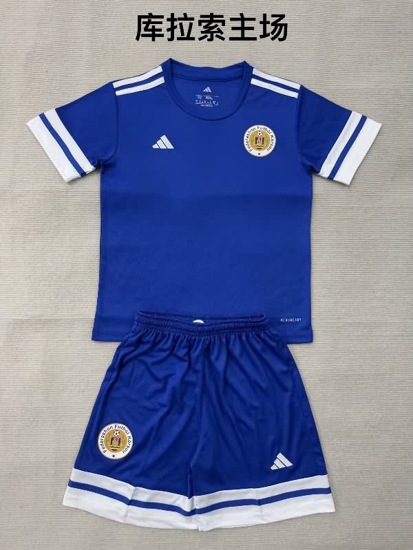Curacao 2026 Kids Home Soccer Jersey And Shorts