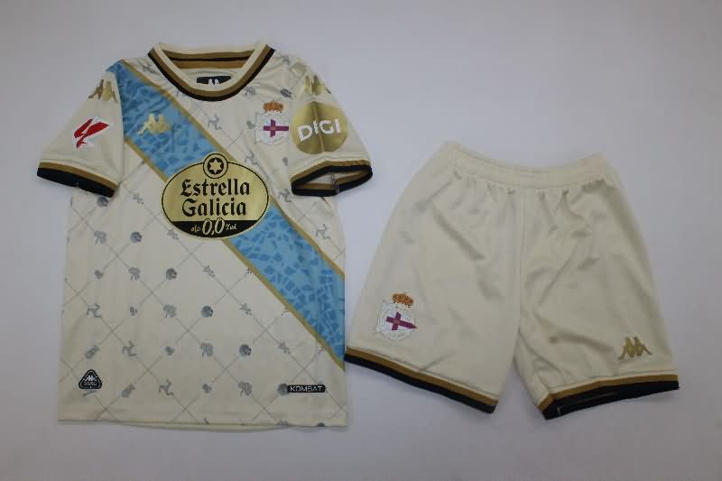 Deportivo La Coruna 25/26 Kids Third Soccer Jersey And Shorts