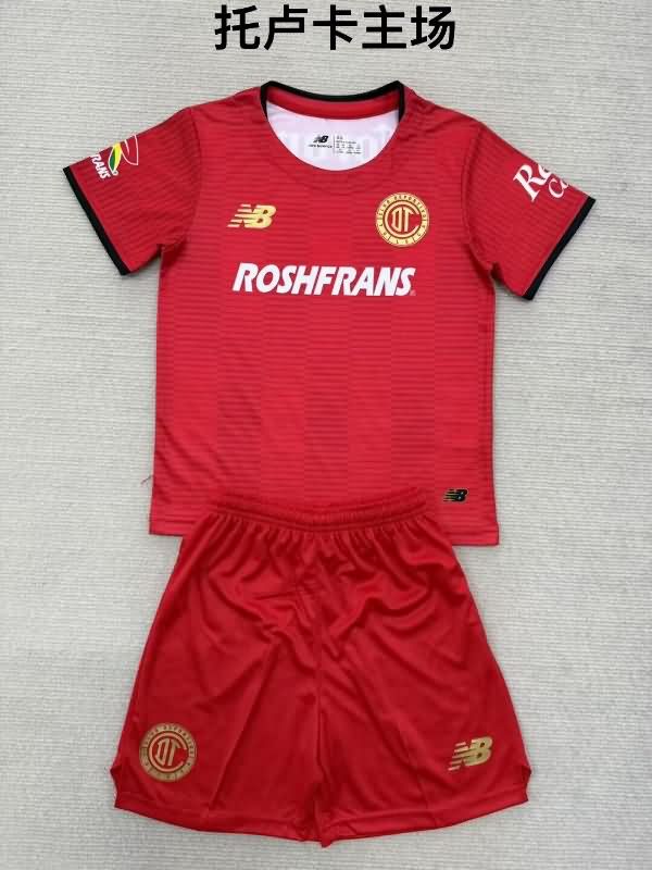 Deportivo Toluca 25/26 Kids Home Soccer Jersey And Shorts