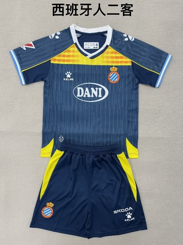 Espanyol 25/26 Kids Third Soccer Jersey And Shorts