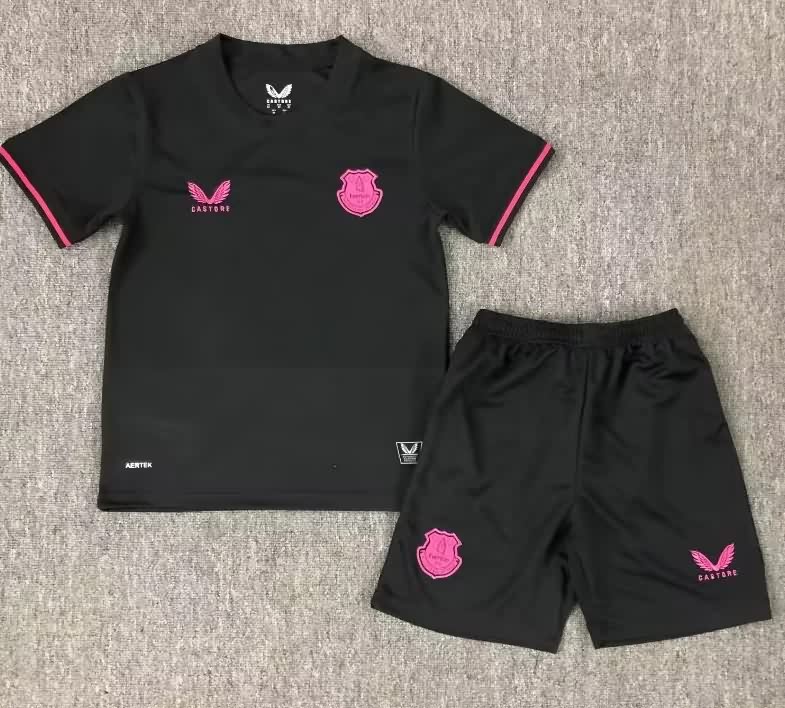 Everton 25/26 Kids Fourth Soccer Jersey And Shorts