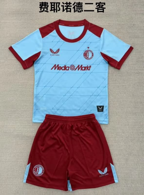Feyenoord 25/26 Kids Third Soccer Jersey And Shorts