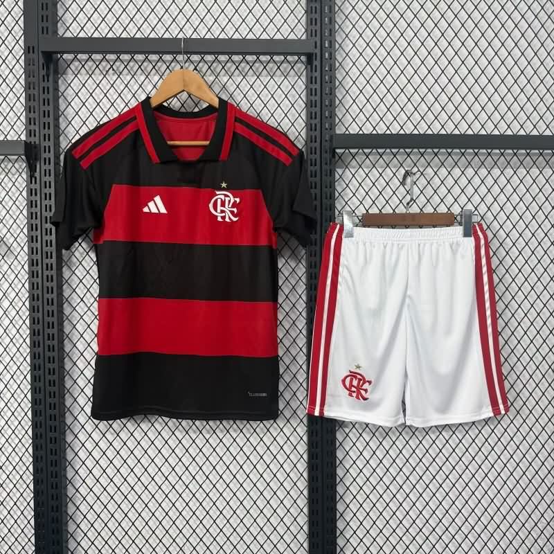 Flamengo 2026 Kids Home Soccer Jersey And Shorts