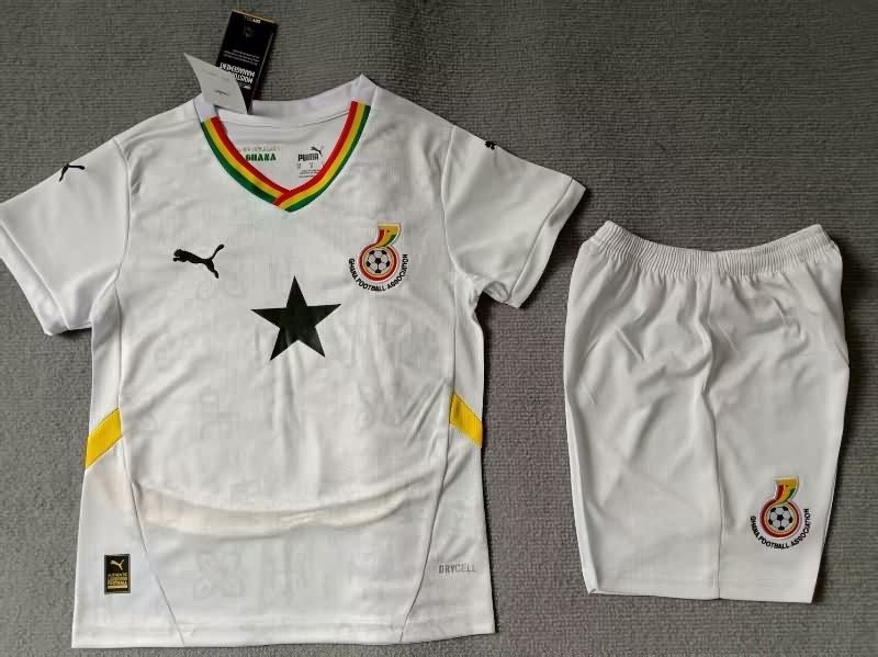 Ghana 25/26 Kids Home Soccer Jersey And Shorts