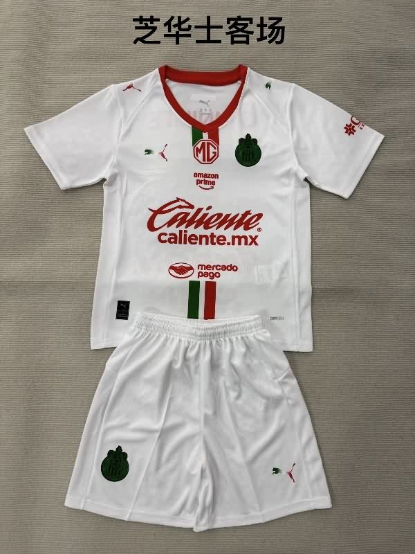 Guadalajara 25/26 Kids Away Soccer Jersey And Shorts