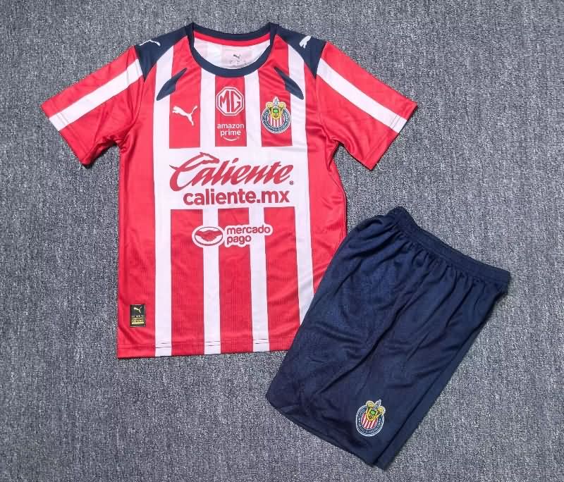 Guadalajara 25/26 Kids Home Soccer Jersey And Shorts