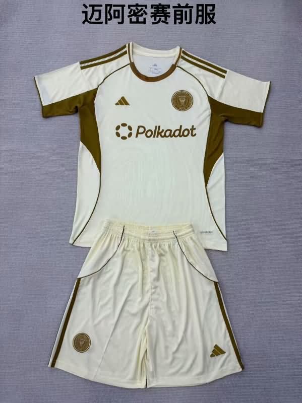 Inter Miami 2025 Kids Training Soccer Jersey And Shorts