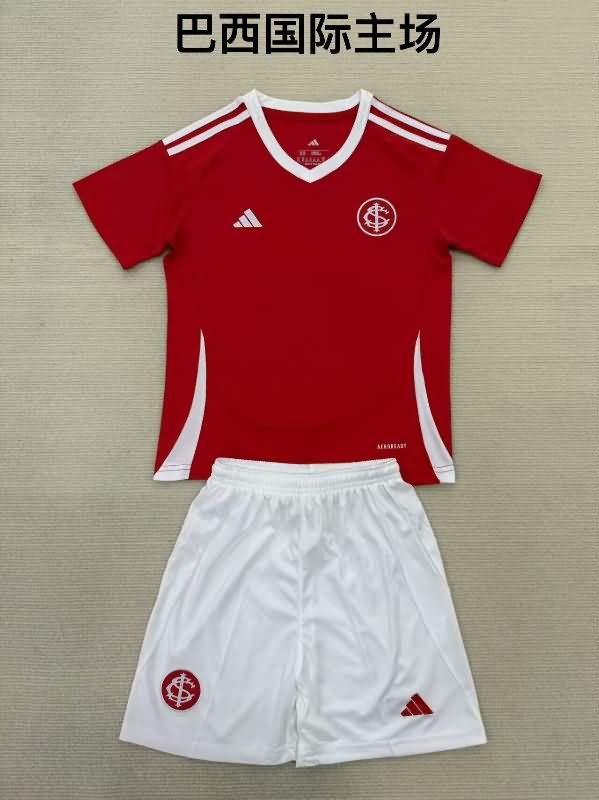 Sport Club Internacional 2025 Kids Home Soccer Jersey And Shorts