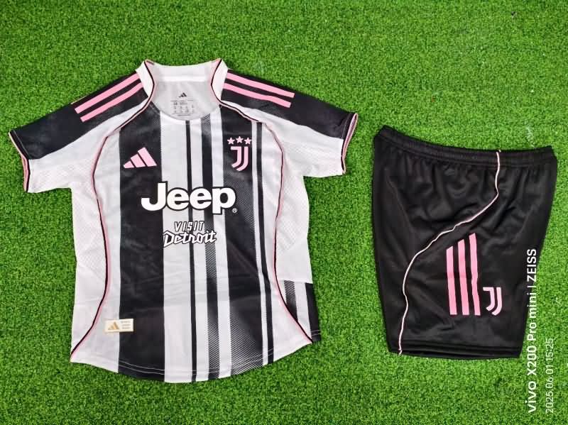 Juventus 25/26 Kids Home Soccer Jersey And Shorts (Player)