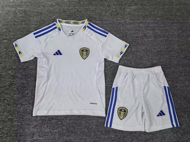 Leeds United 25/26 Kids Home Soccer Jersey And Shorts