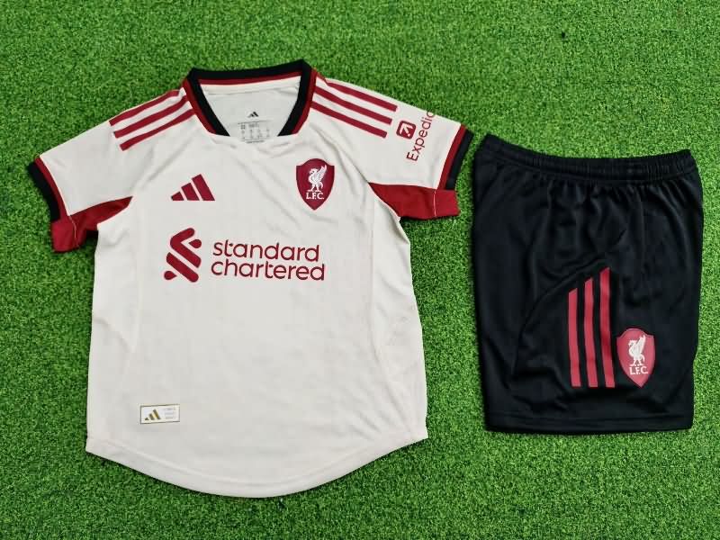 Liverpool 25/26 Kids Away Soccer Jersey And Shorts (Player)