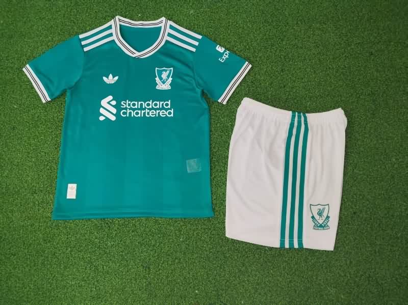 Liverpool 25/26 Kids Third Soccer Jersey And Shorts (Player)